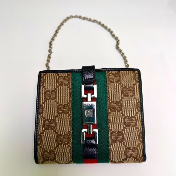 Gucci Tri-Fold Wallet Sherry Line GG Canvas
Monogram - Picture 1 of 5